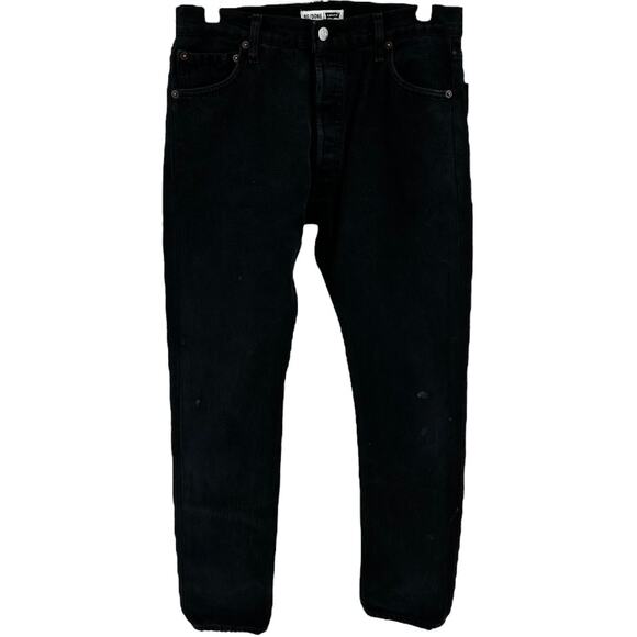 Levi's Re/Done Relaxed Taper Jeans Ankle Mid Rise 100% Cotton Black 28 NWT - Picture 1 of 11